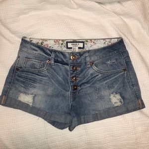 Forever 21 Buttoned Denim Shorts